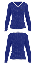 Martinez concrete contracting 63387466 Women's Long Sleeve V-neck Shirt - 31