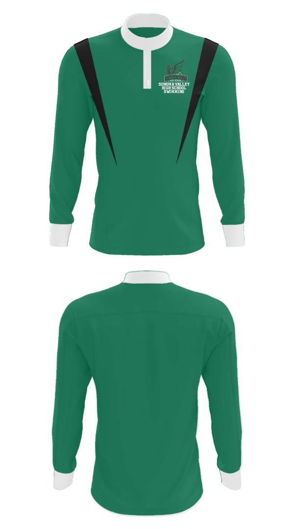 Quarter Zip Jacket, Sonoma Valley High School Swimming, Swimming, Teamtime, Team time, sublimation, custom sports apparel, team uniforms, spirit wear, spiritwear, sports uniforms, custom shirts, team store, custom team store, fundraiser sports, apparel fundraiser