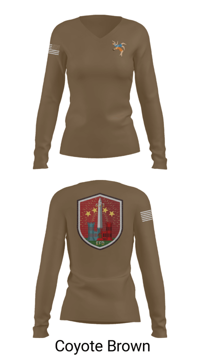 673 EFD Vs. 134 FEST 93499085 Women's Long Sleeve V-neck Shirt - 15