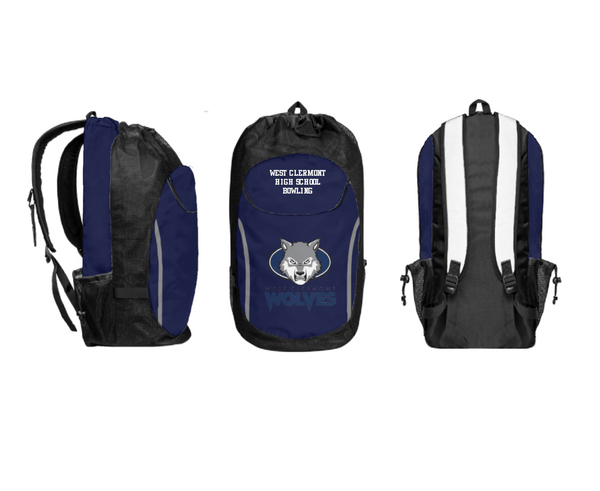 Gear Bag, West Clermont High School Bowling, Bowling, Teamtime, Team time, sublimation, custom sports apparel, team uniforms, spirit wear, spiritwear, sports uniforms, custom shirts, team store, custom team store, fundraiser sports, apparel fundraiser