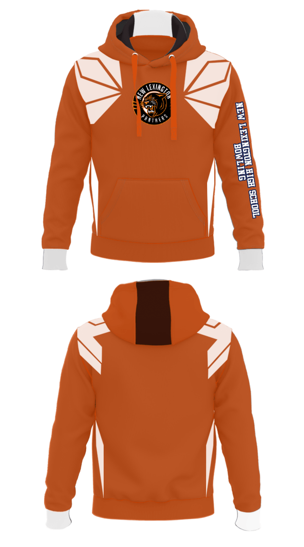Hoodie, New Lexington High School Bowling, Bowling, Teamtime, Team time, sublimation, custom sports apparel, team uniforms, spirit wear, spiritwear, sports uniforms, custom shirts, team store, custom team store, fundraiser sports, apparel fundraiser