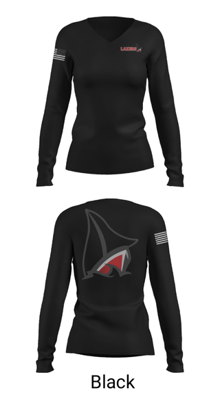 Women's Long Sleeve Vneck Shirt, Detroit Lakes High School Swimming, Swimming, Teamtime, Team time, sublimation, custom sports apparel, team uniforms, spirit wear, spiritwear, sports uniforms, custom shirts, team store, custom team store, fundraiser sports, apparel fundraiser