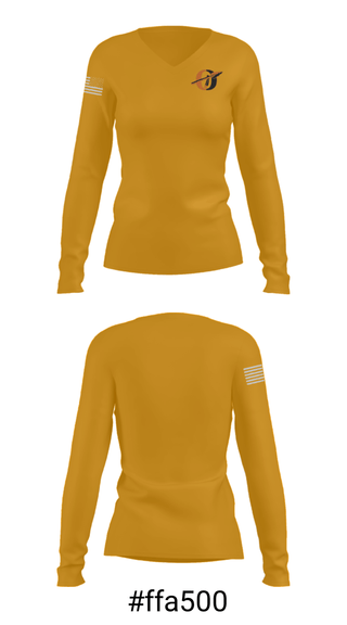 Women's Long Sleeve Vneck Shirt, Ogallala High School Wrestling, Wrestling, Teamtime, Team time, sublimation, custom sports apparel, team uniforms, spirit wear, spiritwear, sports uniforms, custom shirts, team store, custom team store, fundraiser sports, apparel fundraiser