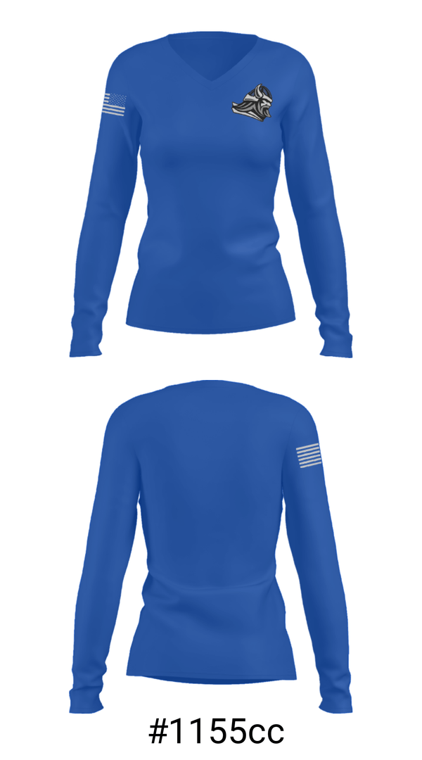 Women's Long Sleeve Vneck Shirt, Northern Valley Regional High School at Demarest Wrestling, Wrestling, Teamtime, Team time, sublimation, custom sports apparel, team uniforms, spirit wear, spiritwear, sports uniforms, custom shirts, team store, custom team store, fundraiser sports, apparel fundraiser