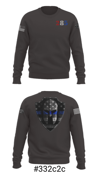 Crew Neck Sweatshirt, , Police, Teamtime, Team time, sublimation, custom sports apparel, team uniforms, spirit wear, spiritwear, sports uniforms, custom shirts, team store, custom team store, fundraiser sports, apparel fundraiser