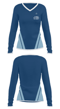 Franklin High School Ice hockey 96529339 Women's Long Sleeve V-neck Shirt - 24