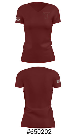 Women's Short Sleeve Vneck Shirt, Tarkington High School Basketball, Women's Basketball, Teamtime, Team time, sublimation, custom sports apparel, team uniforms, spirit wear, spiritwear, sports uniforms, custom shirts, team store, custom team store, fundraiser sports, apparel fundraiser