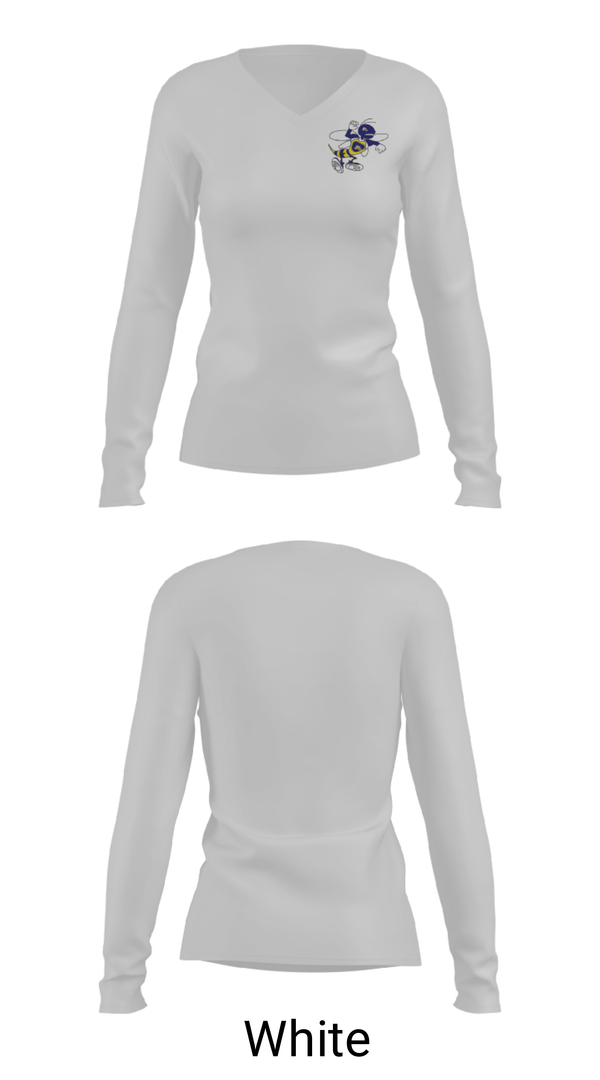 Women's Long Sleeve Vneck Shirt, Craig R-3 High School, Spirit Store, Teamtime, Team time, sublimation, custom sports apparel, team uniforms, spirit wear, spiritwear, sports uniforms, custom shirts, team store, custom team store, fundraiser sports, apparel fundraiser