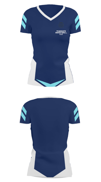 Teammate Basketball, Llc 7060600 Women's Short Sleeve V-neck Shirt - 24