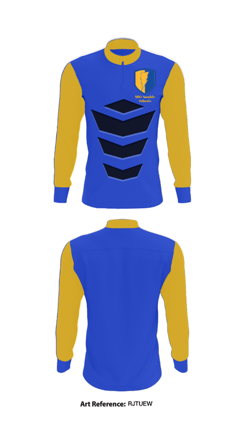 Quarter Zip Jacket, MIO Ausable schools, Spirit Store, Teamtime, Team time, sublimation, custom sports apparel, team uniforms, spirit wear, spiritwear, sports uniforms, custom shirts, team store, custom team store, fundraiser sports, apparel fundraiser