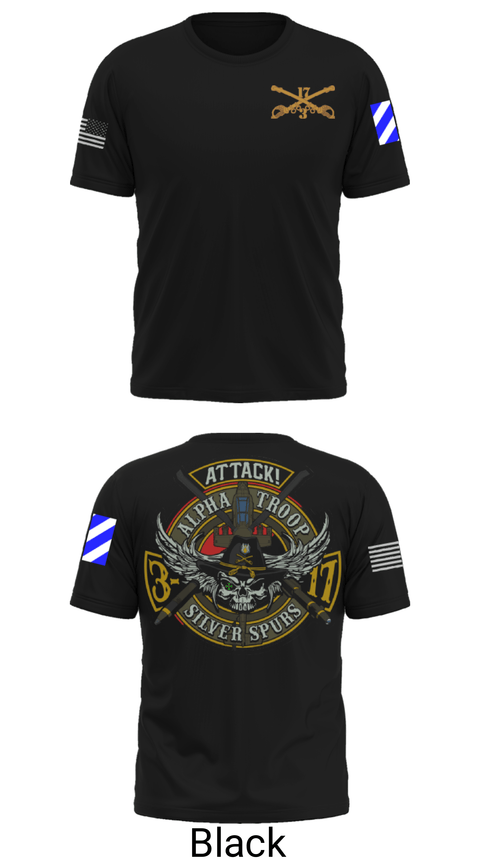 Short Sleeve Performance Shirt, A/3-17 ACS, Army, Teamtime, Team time, sublimation, custom sports apparel, team uniforms, spirit wear, spiritwear, sports uniforms, custom shirts, team store, custom team store, fundraiser sports, apparel fundraiser