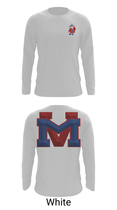 Medicine Valley High School Wrestling 56564921 Long Sleeve Performance Shirt - 4