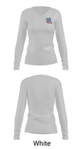 Kent-Meridian High School Basketball 68788503 Women's Long Sleeve V-neck Shirt - 6