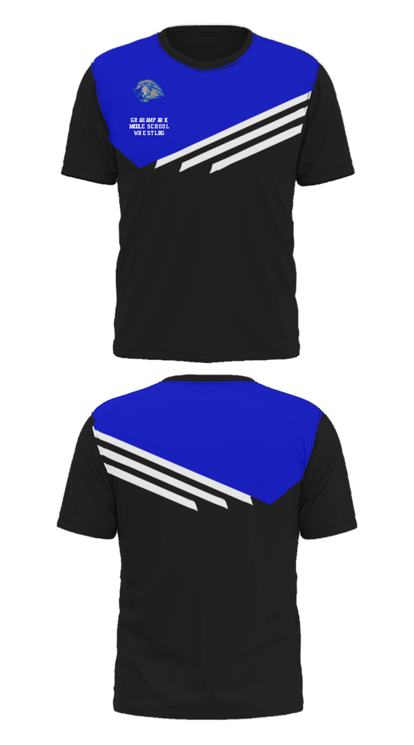 Short Sleeve Performance Shirt, Graham Park Middle School Wrestling, Wrestling, Teamtime, Team time, sublimation, custom sports apparel, team uniforms, spirit wear, spiritwear, sports uniforms, custom shirts, team store, custom team store, fundraiser sports, apparel fundraiser