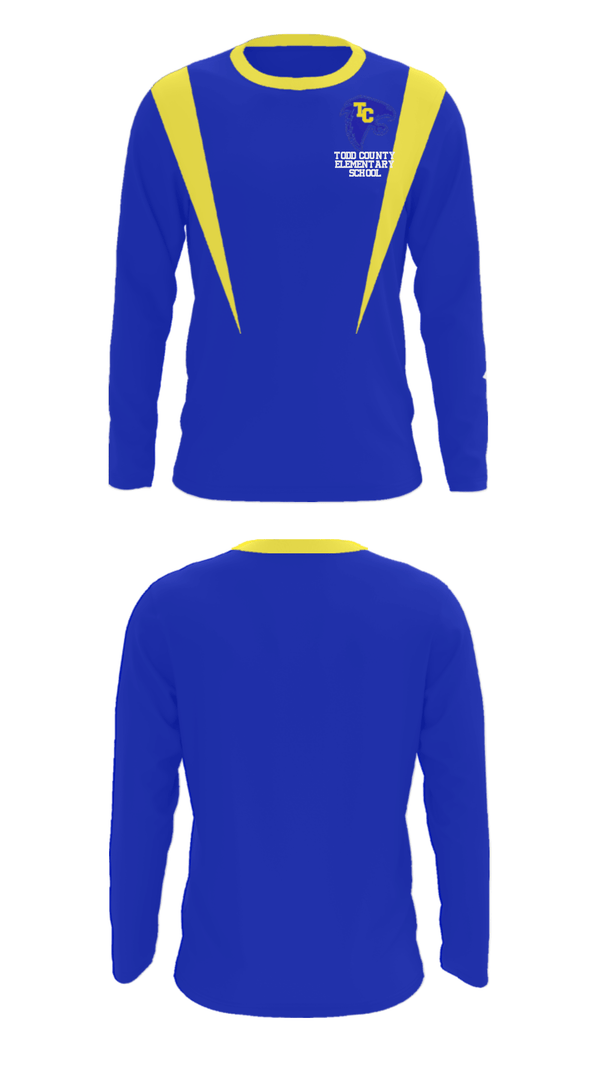 Long Sleeve Performance Shirt, Todd County Elementary School, Spirit Store, Teamtime, Team time, sublimation, custom sports apparel, team uniforms, spirit wear, spiritwear, sports uniforms, custom shirts, team store, custom team store, fundraiser sports, apparel fundraiser