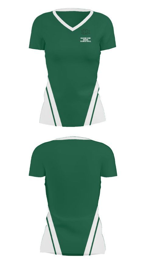 Women's Short Sleeve Vneck Shirt, Marion High School Basketball, Men's Basketball, Teamtime, Team time, sublimation, custom sports apparel, team uniforms, spirit wear, spiritwear, sports uniforms, custom shirts, team store, custom team store, fundraiser sports, apparel fundraiser