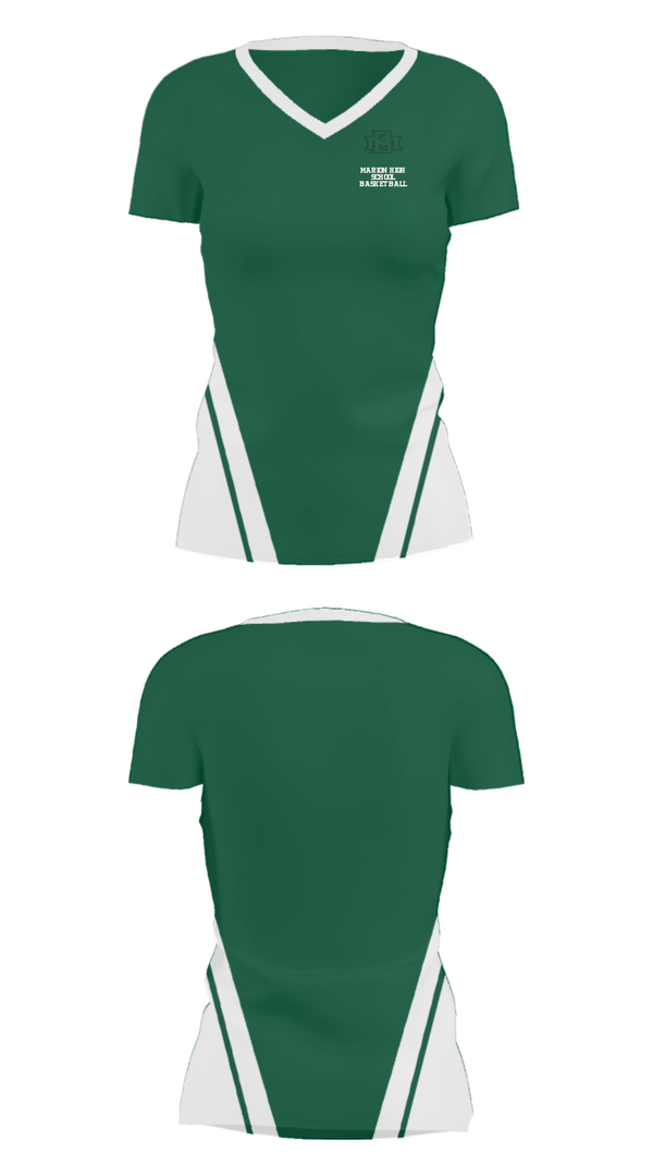 Women's Short Sleeve Vneck Shirt, Marion High School Basketball, Men's Basketball, Teamtime, Team time, sublimation, custom sports apparel, team uniforms, spirit wear, spiritwear, sports uniforms, custom shirts, team store, custom team store, fundraiser sports, apparel fundraiser