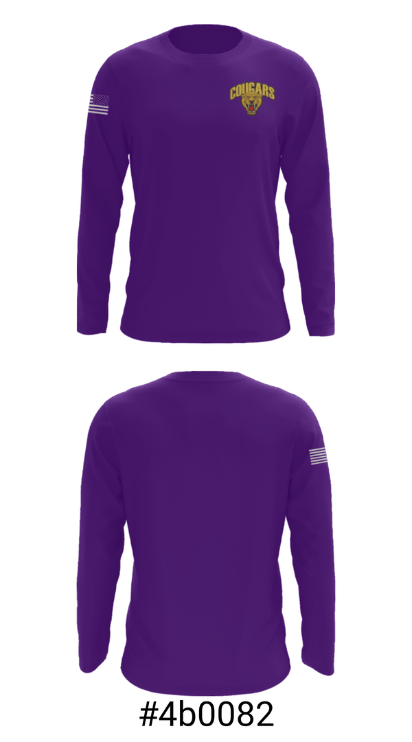 Long Sleeve Performance Shirt, Rosa Parks Middle School, Spirit Store, Teamtime, Team time, sublimation, custom sports apparel, team uniforms, spirit wear, spiritwear, sports uniforms, custom shirts, team store, custom team store, fundraiser sports, apparel fundraiser