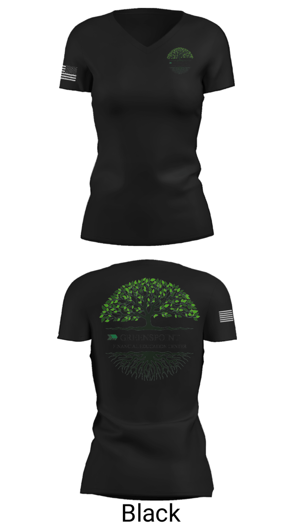 Women's Short Sleeve Vneck Shirt, Greens point financial center, , Teamtime, Team time, sublimation, custom sports apparel, team uniforms, spirit wear, spiritwear, sports uniforms, custom shirts, team store, custom team store, fundraiser sports, apparel fundraiser