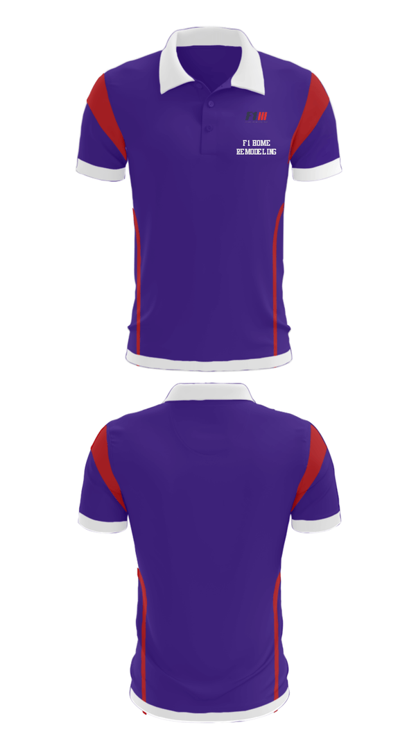 Short Sleeve Performance Polo, F1 Home Remodeling, , Teamtime, Team time, sublimation, custom sports apparel, team uniforms, spirit wear, spiritwear, sports uniforms, custom shirts, team store, custom team store, fundraiser sports, apparel fundraiser