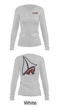 Detroit Lakes High School Swimming 15957792 Women's Long Sleeve V-neck Shirt - 6