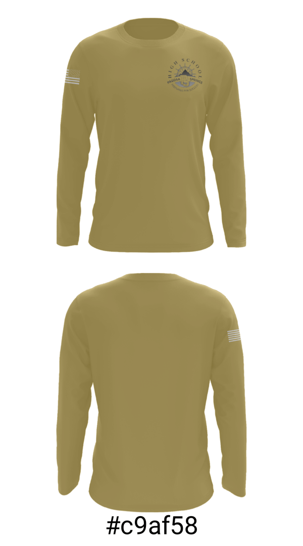 Long Sleeve Performance Shirt, Pagosa Springs High School Basketball, Women's Basketball, Teamtime, Team time, sublimation, custom sports apparel, team uniforms, spirit wear, spiritwear, sports uniforms, custom shirts, team store, custom team store, fundraiser sports, apparel fundraiser