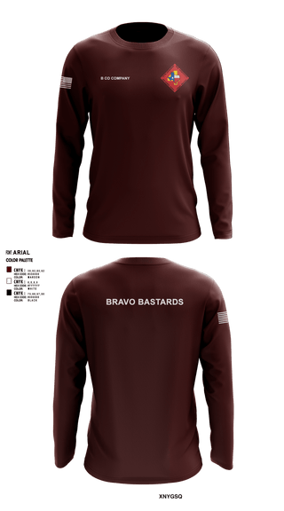 Long Sleeve Performance Shirt, Bravo 1/23 63480397, Marines, Teamtime, Team time, sublimation, custom sports apparel, team uniforms, spirit wear, spiritwear, sports uniforms, custom shirts, team store, custom team store, fundraiser sports, apparel fundraiser