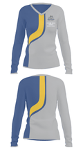 Gering High School Basketball 42092722 Women's Long Sleeve V-neck Shirt - 37