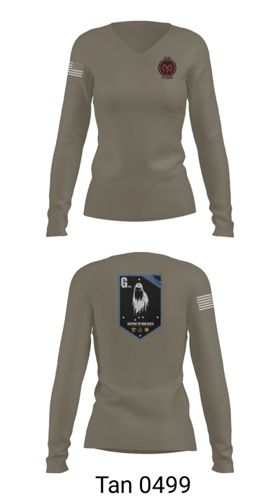 G Co 427th 38231110 Women's Long Sleeve V-neck Shirt - 39