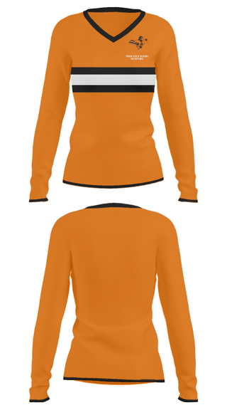 Women's Long Sleeve Vneck Shirt, Osseo High School Wrestling, Wrestling, Teamtime, Team time, sublimation, custom sports apparel, team uniforms, spirit wear, spiritwear, sports uniforms, custom shirts, team store, custom team store, fundraiser sports, apparel fundraiser