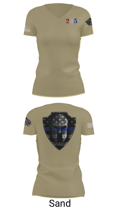 285 48466667 Women's Short Sleeve V-neck Shirt - 44