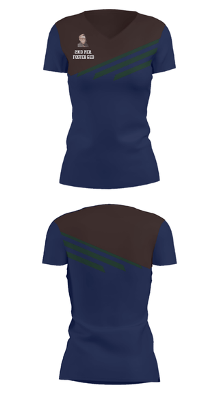 Women's Short Sleeve Vneck Shirt, 2nd Per. Foster GEO2nd Per. Foster GEO, , Teamtime, Team time, sublimation, custom sports apparel, team uniforms, spirit wear, spiritwear, sports uniforms, custom shirts, team store, custom team store, fundraiser sports, apparel fundraiser