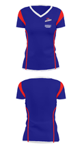Somerville High School Swimming 14455769 Women's Short Sleeve V-neck Shirt - 29