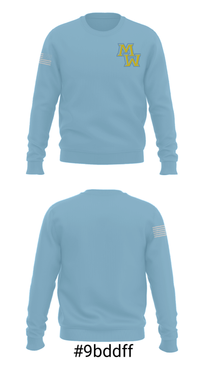 Maine West High School Wrestling 22362554 Crew Neck Sweatshirt - 16