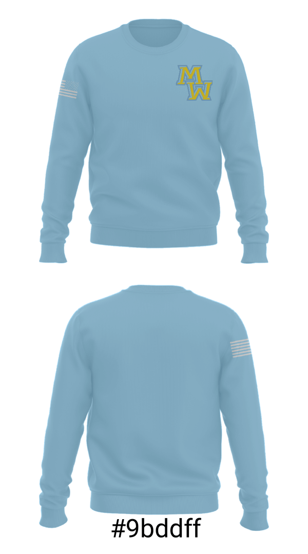 Crew Neck Sweatshirt, Maine West High School Wrestling, Wrestling, Teamtime, Team time, sublimation, custom sports apparel, team uniforms, spirit wear, spiritwear, sports uniforms, custom shirts, team store, custom team store, fundraiser sports, apparel fundraiser