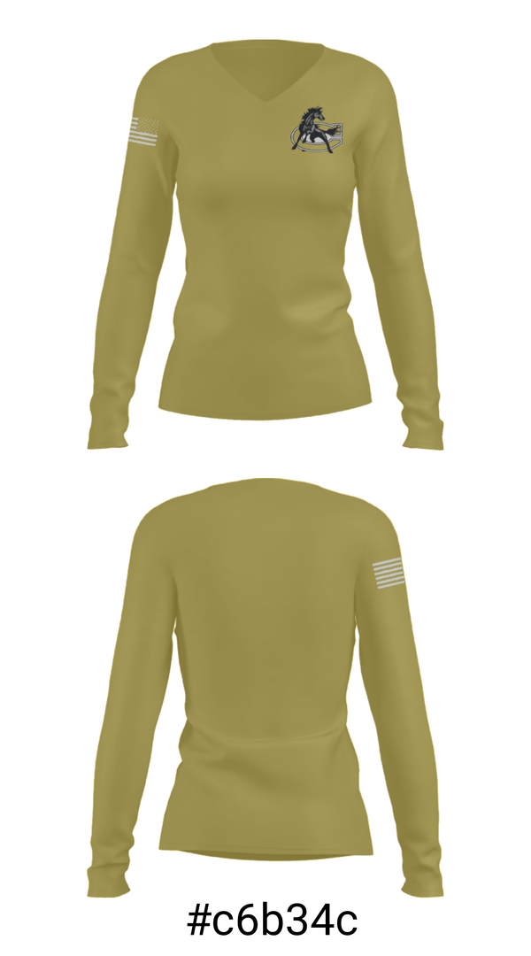 Women's Long Sleeve Vneck Shirt, Sampson Middle School, Spirit Store, Teamtime, Team time, sublimation, custom sports apparel, team uniforms, spirit wear, spiritwear, sports uniforms, custom shirts, team store, custom team store, fundraiser sports, apparel fundraiser
