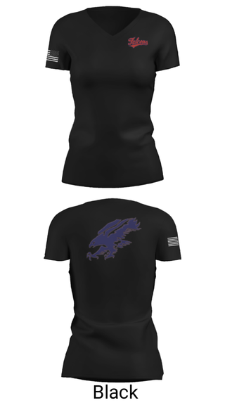 Women's Short Sleeve Vneck Shirt, Austintown Fitch High School Swimming, Swimming, Teamtime, Team time, sublimation, custom sports apparel, team uniforms, spirit wear, spiritwear, sports uniforms, custom shirts, team store, custom team store, fundraiser sports, apparel fundraiser