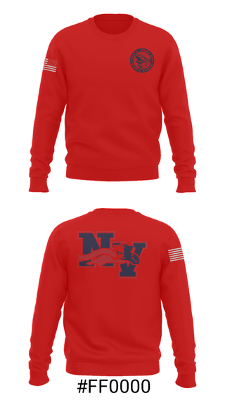 Crew Neck Sweatshirt, North Vermilion Middle School Basketball, Women's Basketball, Teamtime, Team time, sublimation, custom sports apparel, team uniforms, spirit wear, spiritwear, sports uniforms, custom shirts, team store, custom team store, fundraiser sports, apparel fundraiser