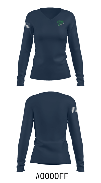 Kensington Valley Hockey Association 34396052 Women's Long Sleeve V-neck Shirt - 20