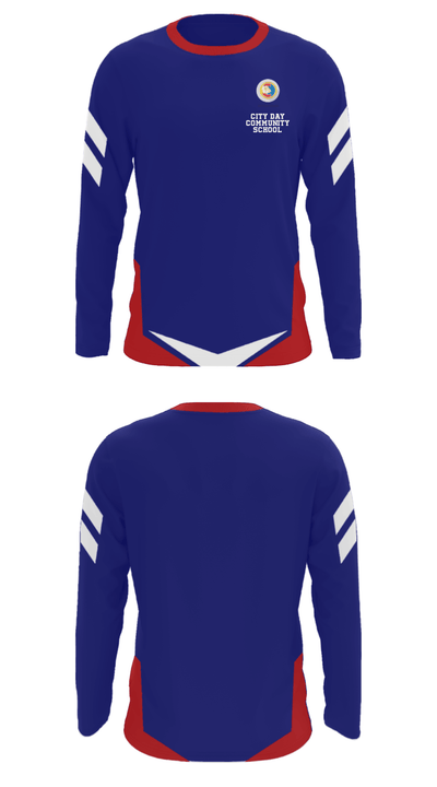 City Day Community School 63597885 Long Sleeve Performance Shirt - 33