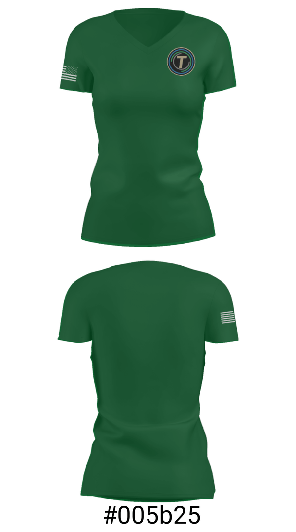 Women's Short Sleeve Vneck Shirt, Taylor Career And Technical Center, Spirit Store, Teamtime, Team time, sublimation, custom sports apparel, team uniforms, spirit wear, spiritwear, sports uniforms, custom shirts, team store, custom team store, fundraiser sports, apparel fundraiser