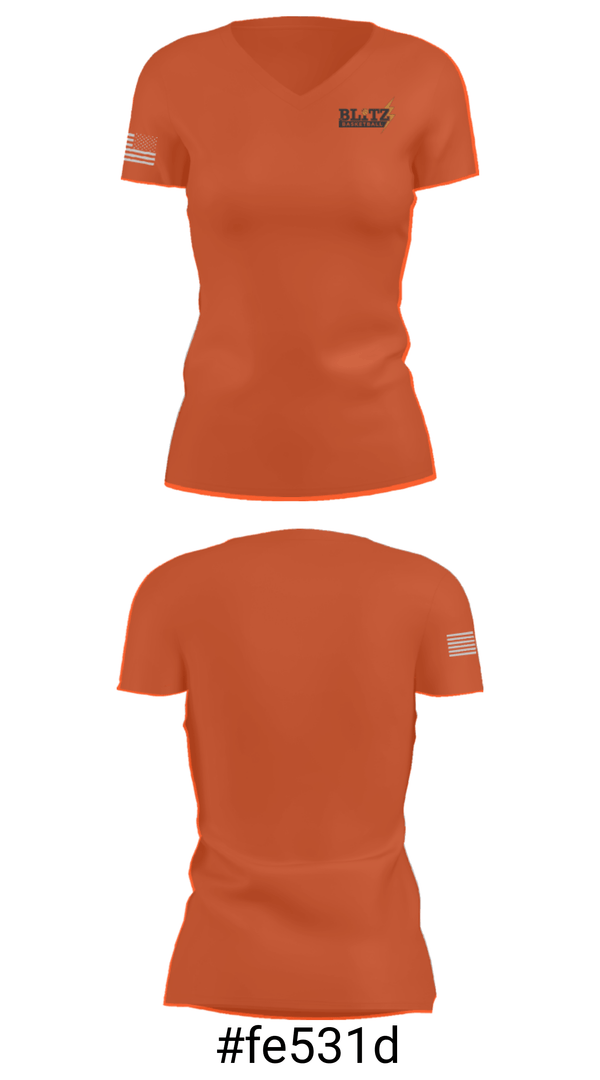 Women's Short Sleeve Vneck Shirt, Blitz Basketball, Men's Basketball, Teamtime, Team time, sublimation, custom sports apparel, team uniforms, spirit wear, spiritwear, sports uniforms, custom shirts, team store, custom team store, fundraiser sports, apparel fundraiser