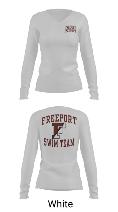 Freeport High School 46979355 Women's Long Sleeve V-neck Shirt - 6