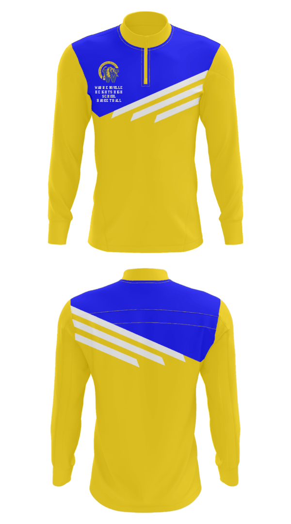 Quarter Zip Jacket, Warrensville Heights High School Basketball, Women's Basketball, Teamtime, Team time, sublimation, custom sports apparel, team uniforms, spirit wear, spiritwear, sports uniforms, custom shirts, team store, custom team store, fundraiser sports, apparel fundraiser