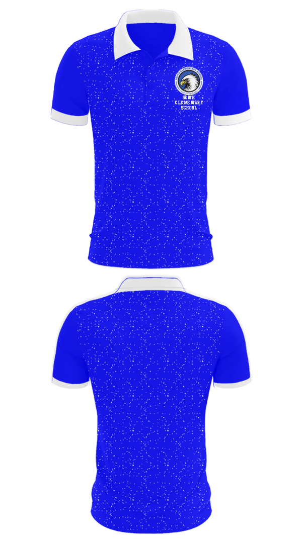 Short Sleeve Performance Polo, South Elementary School, Spirit Store, Teamtime, Team time, sublimation, custom sports apparel, team uniforms, spirit wear, spiritwear, sports uniforms, custom shirts, team store, custom team store, fundraiser sports, apparel fundraiser