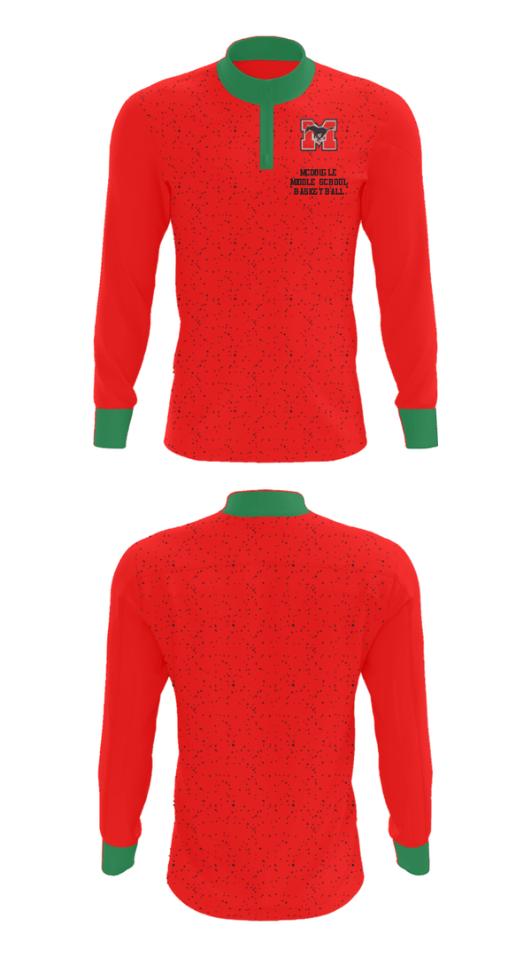 Quarter Zip Jacket, Mcdougle Middle School Basketball, Women's Basketball, Teamtime, Team time, sublimation, custom sports apparel, team uniforms, spirit wear, spiritwear, sports uniforms, custom shirts, team store, custom team store, fundraiser sports, apparel fundraiser