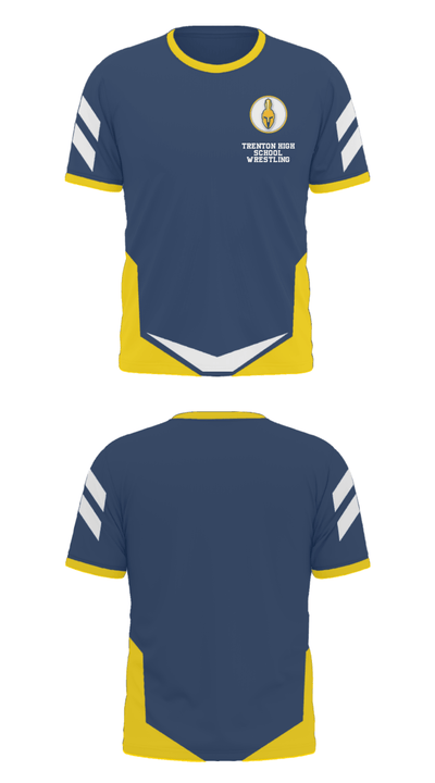 Trenton High School Wrestling 85947770 Short Sleeve Performance Polo - 37
