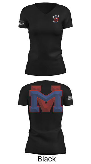 Women's Short Sleeve Vneck Shirt, Medicine Valley High School Wrestling, Wrestling, Teamtime, Team time, sublimation, custom sports apparel, team uniforms, spirit wear, spiritwear, sports uniforms, custom shirts, team store, custom team store, fundraiser sports, apparel fundraiser