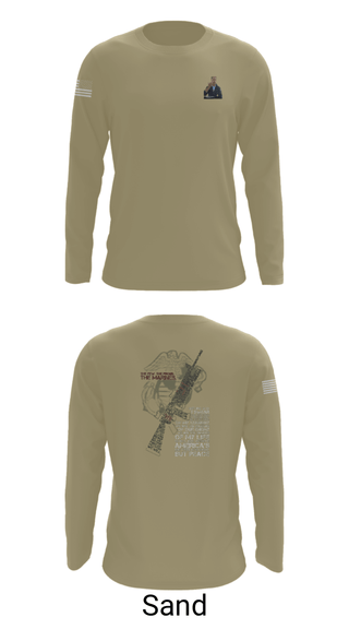 Long Sleeve Performance Shirt, , Marines, Teamtime, Team time, sublimation, custom sports apparel, team uniforms, spirit wear, spiritwear, sports uniforms, custom shirts, team store, custom team store, fundraiser sports, apparel fundraiser