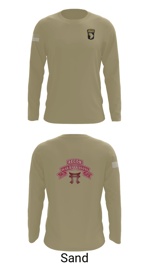 Long Sleeve Performance Shirt, 1-33 CAV, Army, Teamtime, Team time, sublimation, custom sports apparel, team uniforms, spirit wear, spiritwear, sports uniforms, custom shirts, team store, custom team store, fundraiser sports, apparel fundraiser